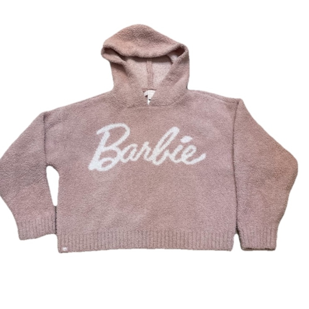 Barefoot Dreams Dusty Rose Barbie Hoodie Size 12/14 Girls